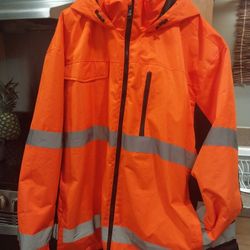 Tall And Big ORANGE SAFETY COAT