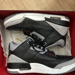Jordan 3s Black Cement Size 9.5
