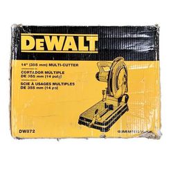DEWALT DW872 14-inch 15-Amp 4 HP Metal Multi-Cutter Corded Chop Saw