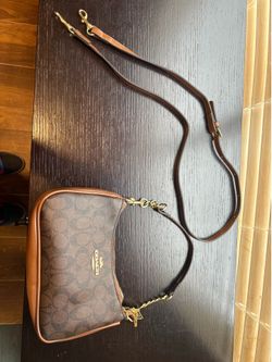 Brown Designer Crossbody Shoulder Bag – Excellent Condition