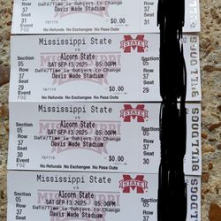 Mississippi State Vs Alcorn State Football Tickets