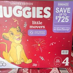 Huggies Size 4 Diapers, Little Movers Baby Diapers, Size 4