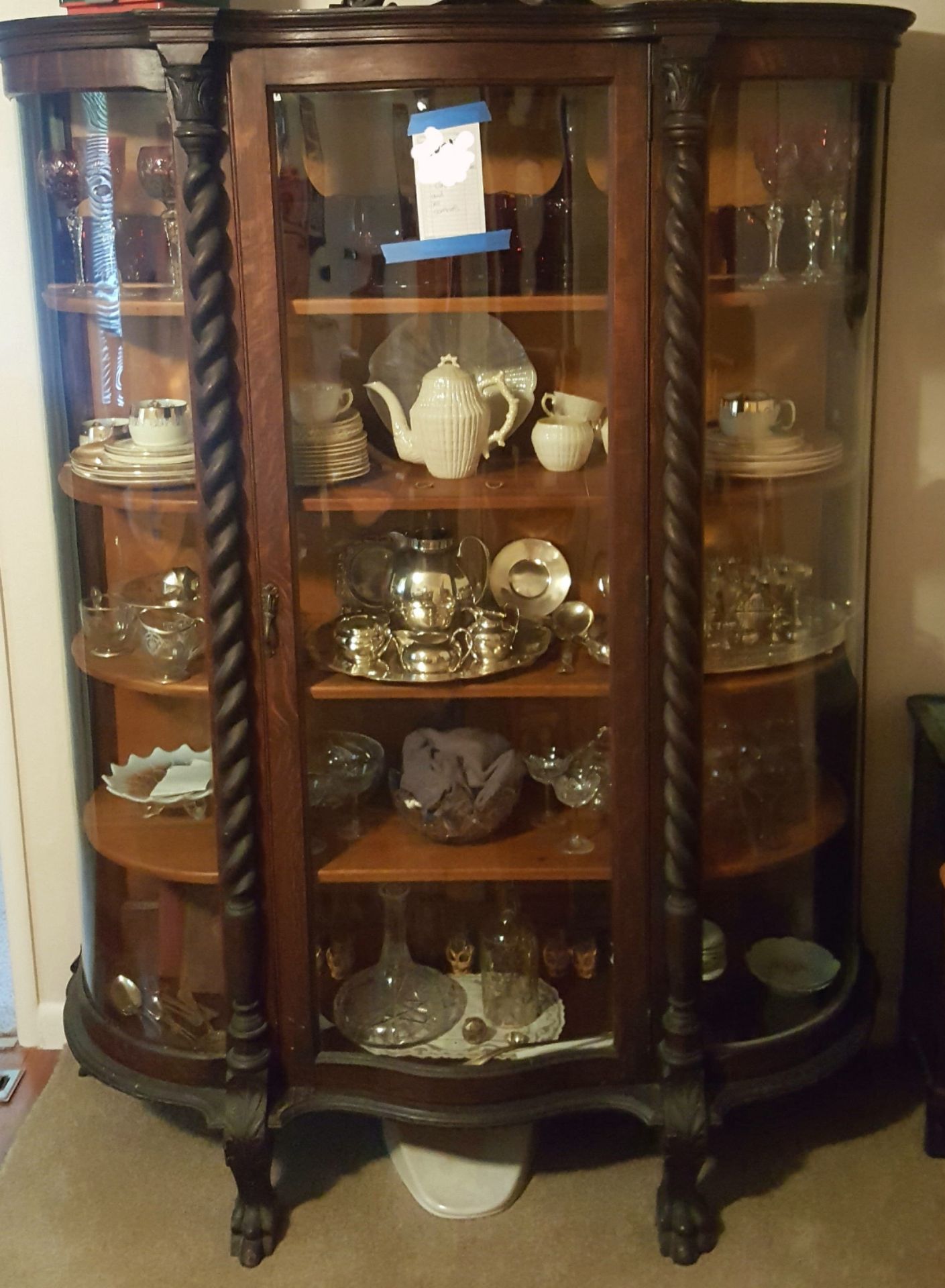 1920s Baroque China Cabinet