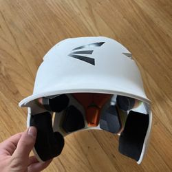 White Easton Batting Helmet 