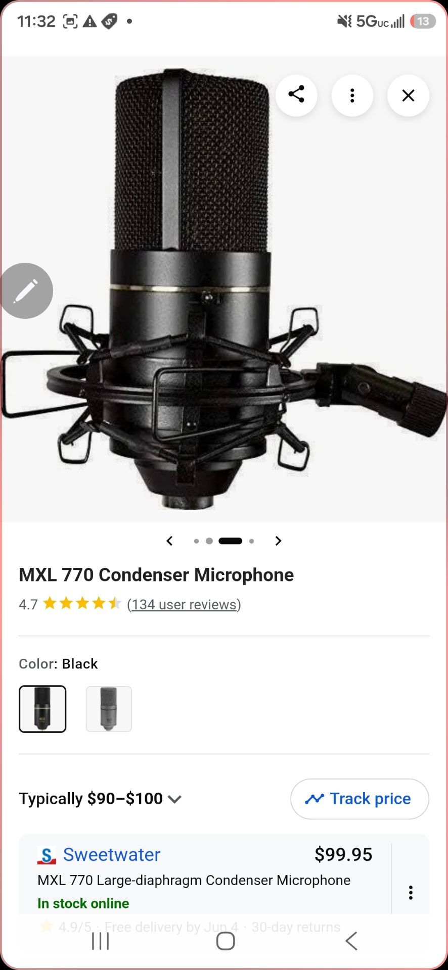 MXL 770 Condenser Microphone