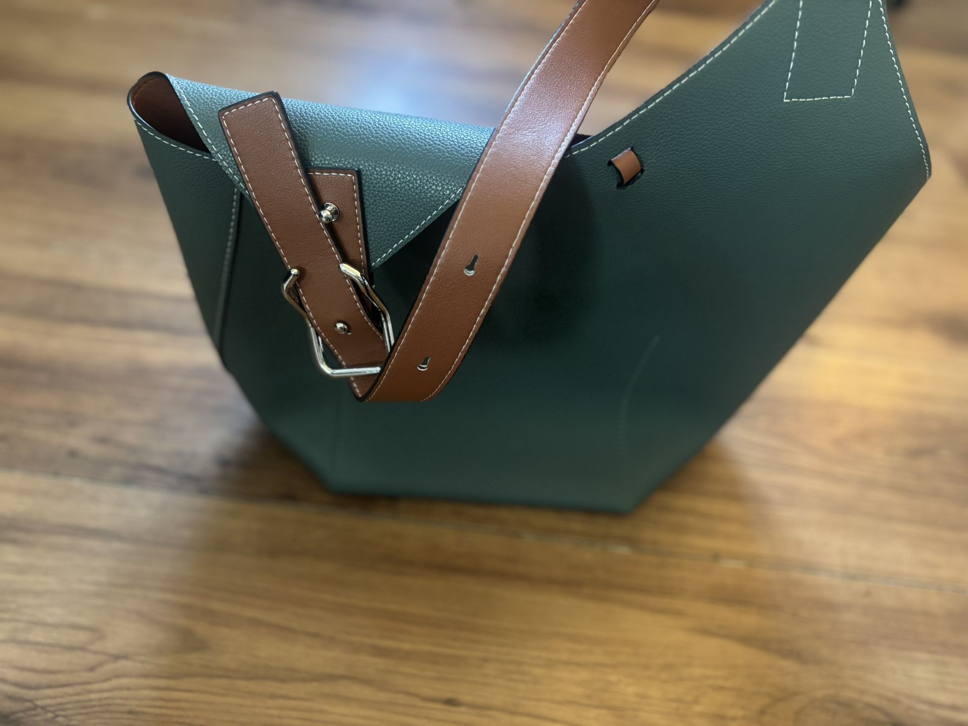 Genuine Leather Cholet Two-Tone Medium Tote β Like New!