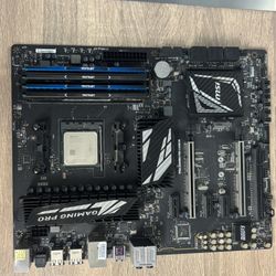 MSI Motherboard with CPU