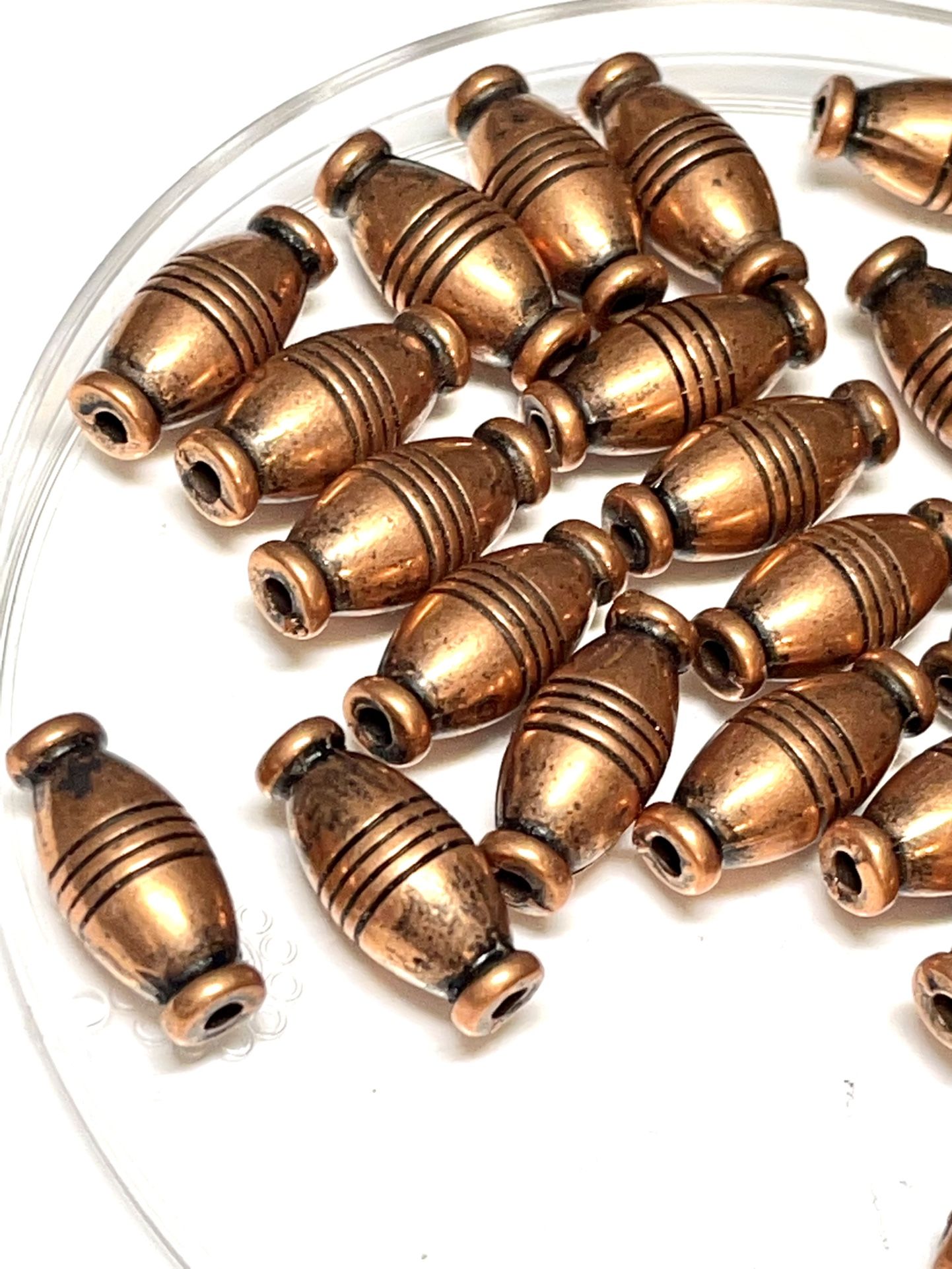 Lot Of 30 Costume Copper Beads