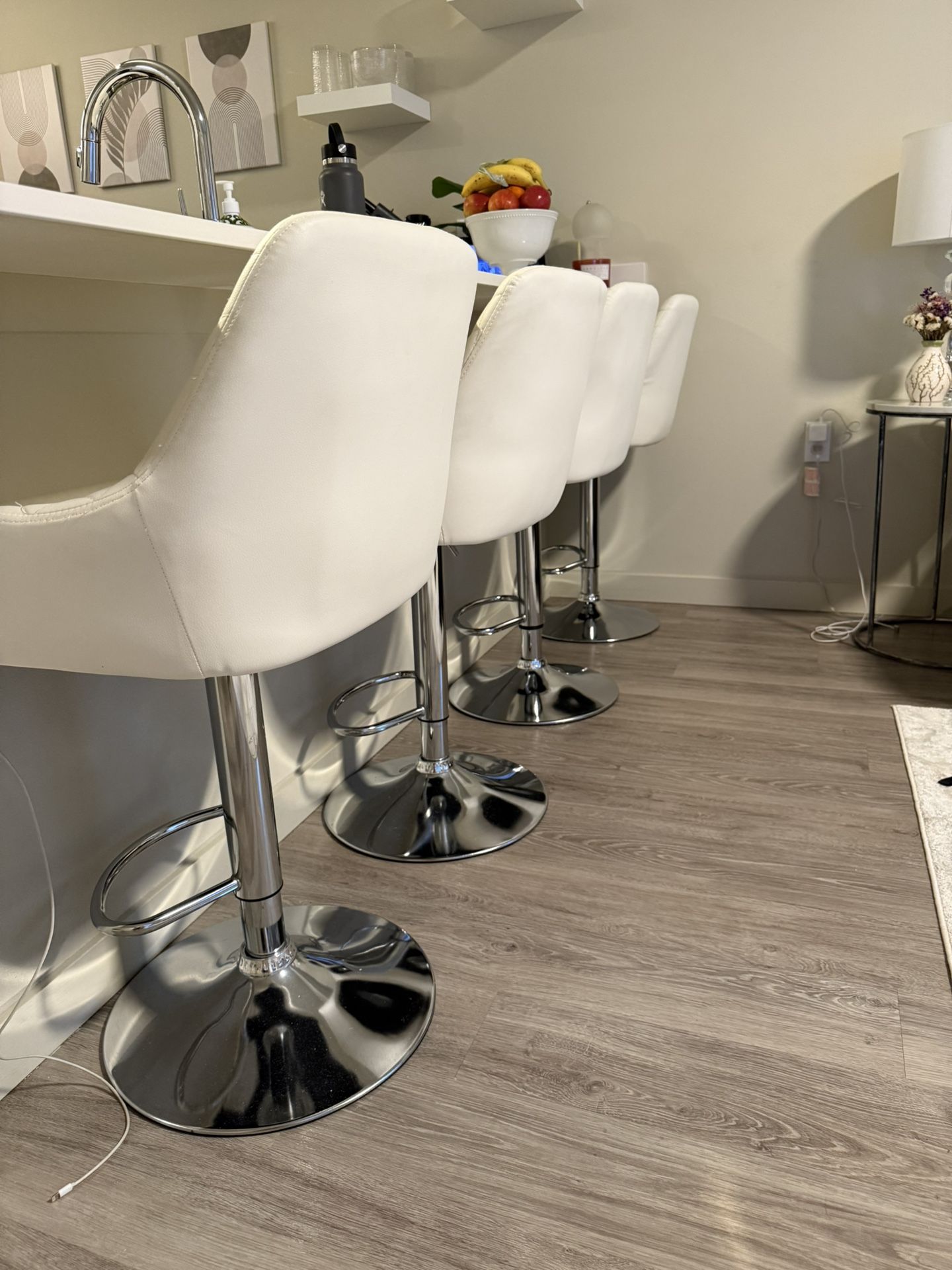 Barstool Chairs- White