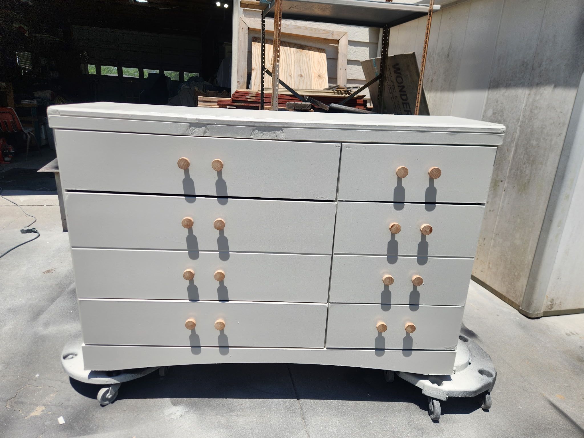 Dresser With Wooden Knobs