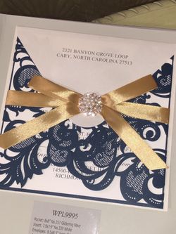 Quincianera or wedding invitations