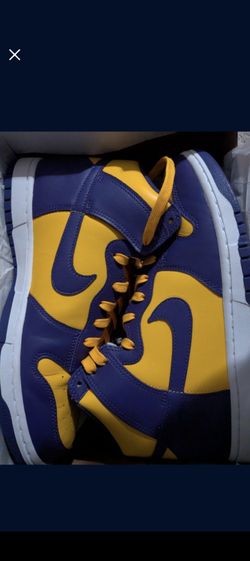 Nike Dunks Purple And Yellow 10.5