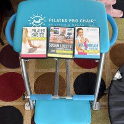 Pilates Pro Chair With 3 DVD’s $50