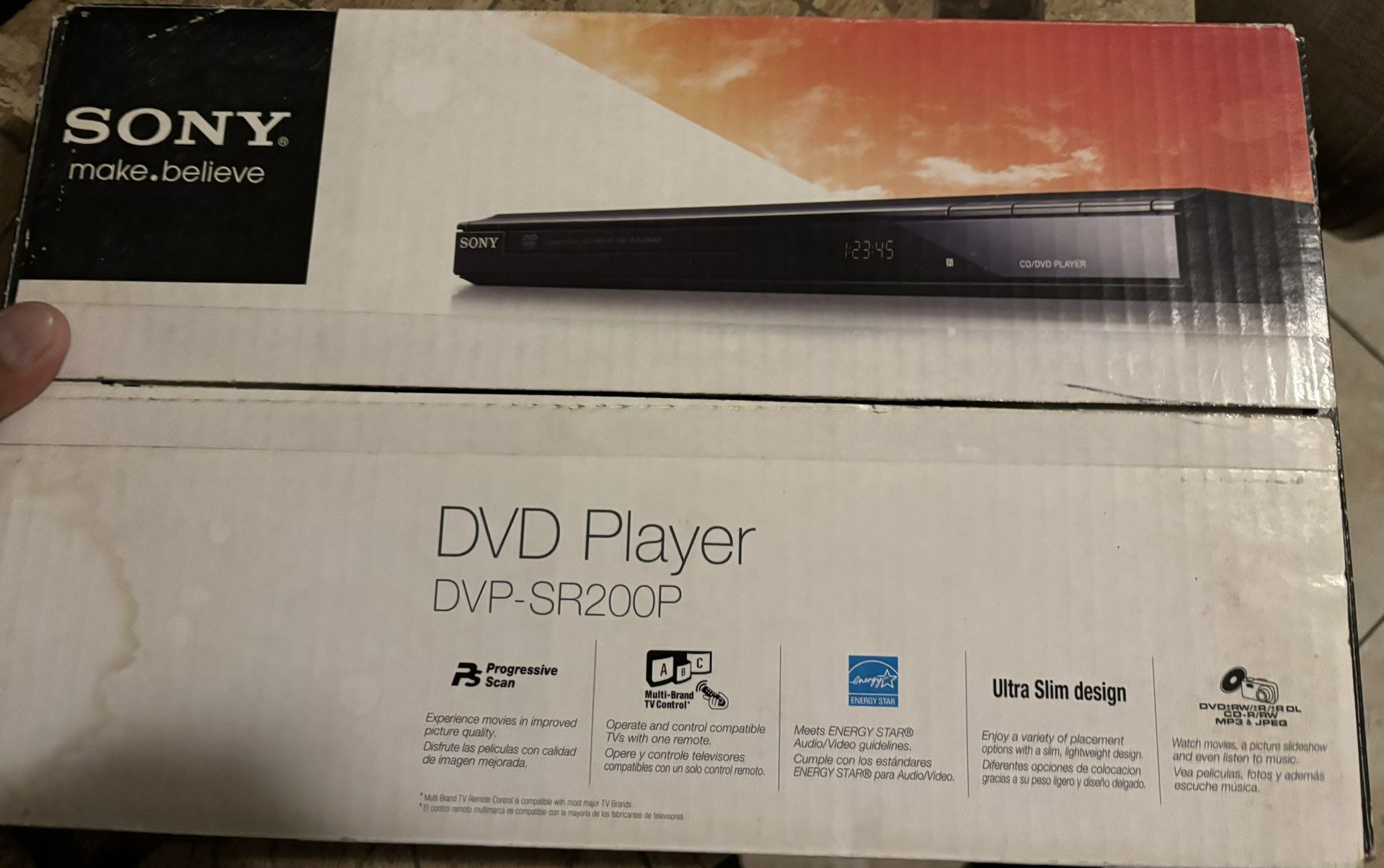 DVD. SONY. make.believe DVD Player DVP-SR200P