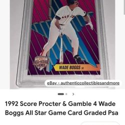 Wade Boggs Baseball Card