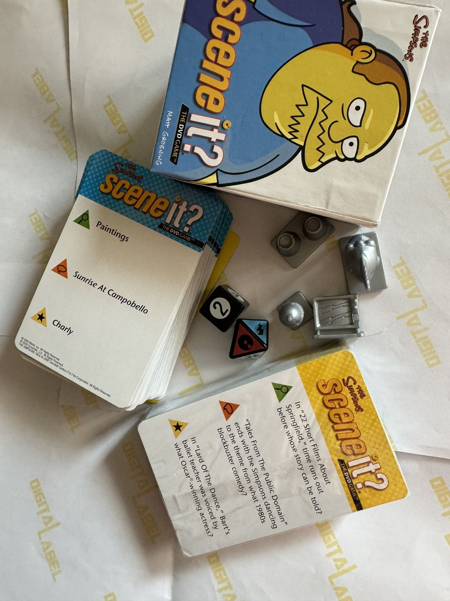 Replacements For DVD Scene it? Simpsons Edition 2009 Replacement Parts Trivia Card Deck & More 