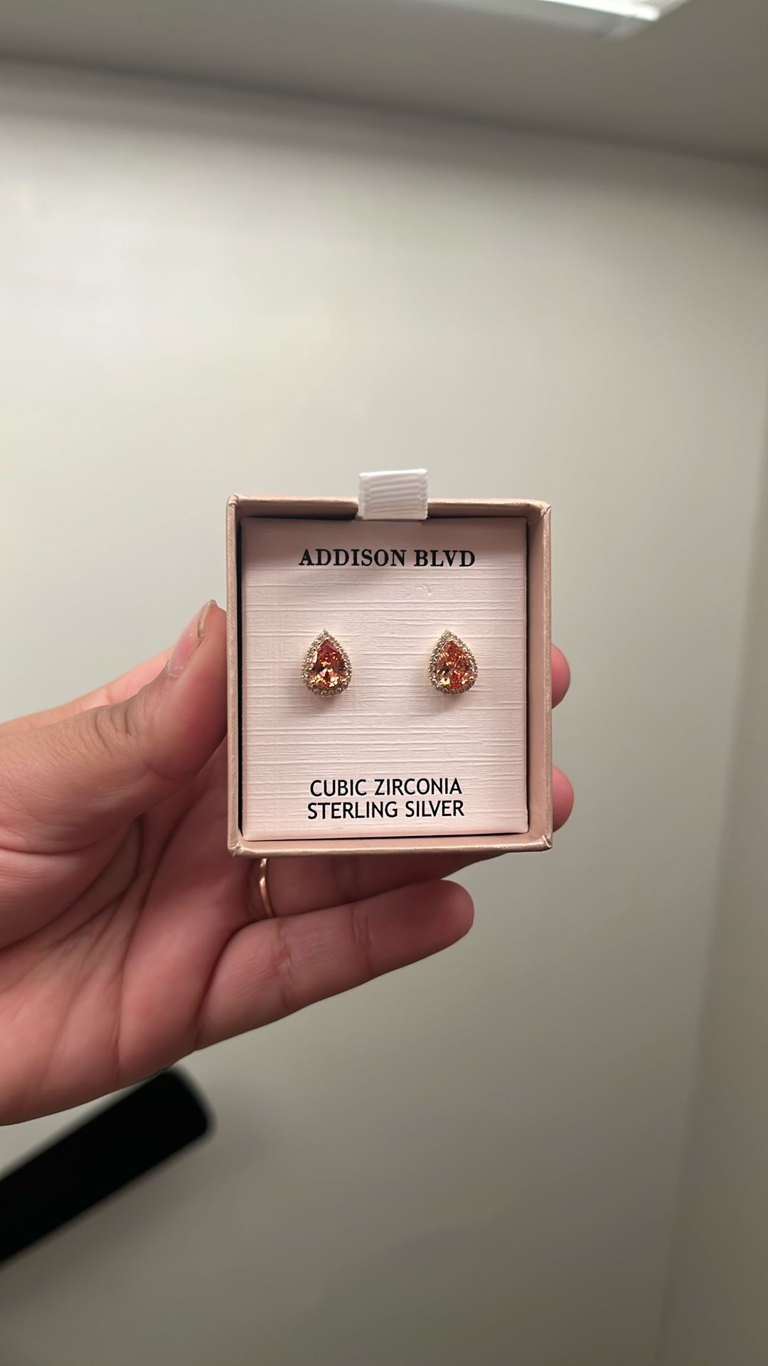 Sterling Silver Cubic Zirconia Addison, BLVD earrings