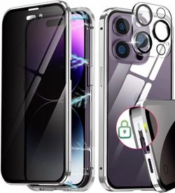 NEW Magnetic Case for iPhone 13 Pro MaxAnti-Peeping Screen Protector