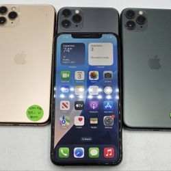 Apple IPhone 11 Pro Max 256gb Unlocked With Case Chargers Warranty Just $330 Each! 