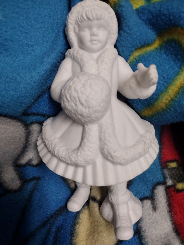 Department Dept 56 Cheryl Johnson Victorian Winter Figurine Girl Holding Muff