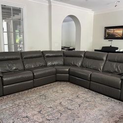 Sofa Couch Leather Sectional Free Delivery 