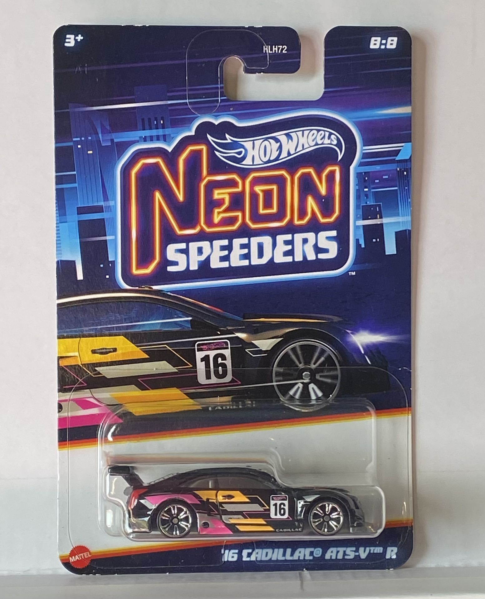 Hot Wheels Neon Speeders ’16 Cadillac ATS-V R – Factory Sealed 1:64