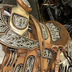 Monturas Charras Para Caballos 100% Piel 