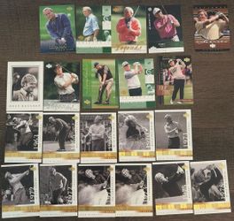 Jack Nicklaus & Arnold Palmer Golf Card Lot – 21 Upper Deck Cards