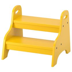Brand New IKEA TROGEN Child's Step Stool in Yellow 803.715.20