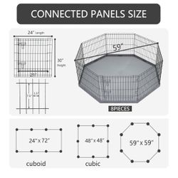 DOG CRATE AND GATE
