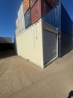 20FT SHIPPING CONTAINER – WIND & WATERTIGHT | HEAVY DUTY STORAGE SHED | CONNEX BOX (ROLL-UP DOOR)