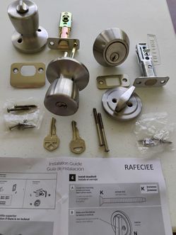 Exterior door lock set