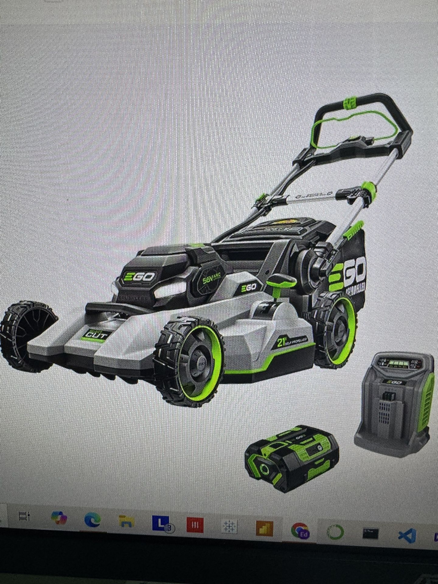 Ego Self Propelled 21” 56v Mower W 7.5ah Battery & Charger