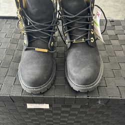 Timberland Heritage metallic-panel boots