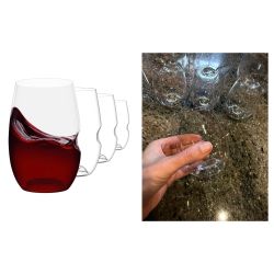 8-pc Govino The Original Shatterproof Wine Glass Plastic Stemless Reusable Clear 16oz