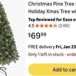 6 Ft Christmas Tree Prelit