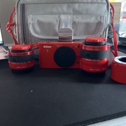 Nikon 1 J2 10.1 MP HD Digital Camera with 10-30mm VR Lens (Orange)