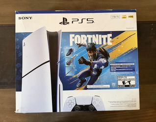 PlayStation 5 Slim Disc Console 1TB - Fortnite Flowering Chaos Bundle USED But Works Perfectly