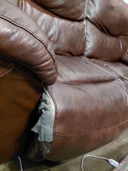 Reclining Leather Loveseat