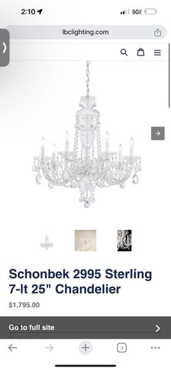 Schonbek 2995 Sterling 7-lt 25" Chandelier