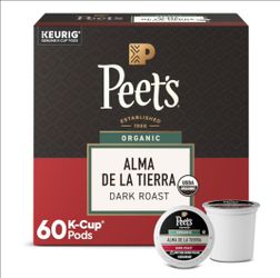 Peet's Alma De La Tierra Dark Roast K-Cup Pods 60ct