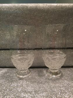 A pair of beautiful candle holders