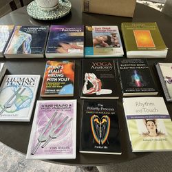 Lot Of Massage Therapy And Natural Medicine Books