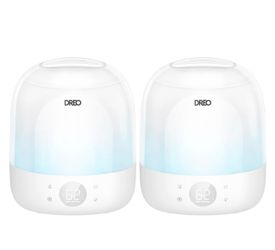 DREO Ultrasonic Cool Mist 0.8 Gal. Humidifier, 2-pack