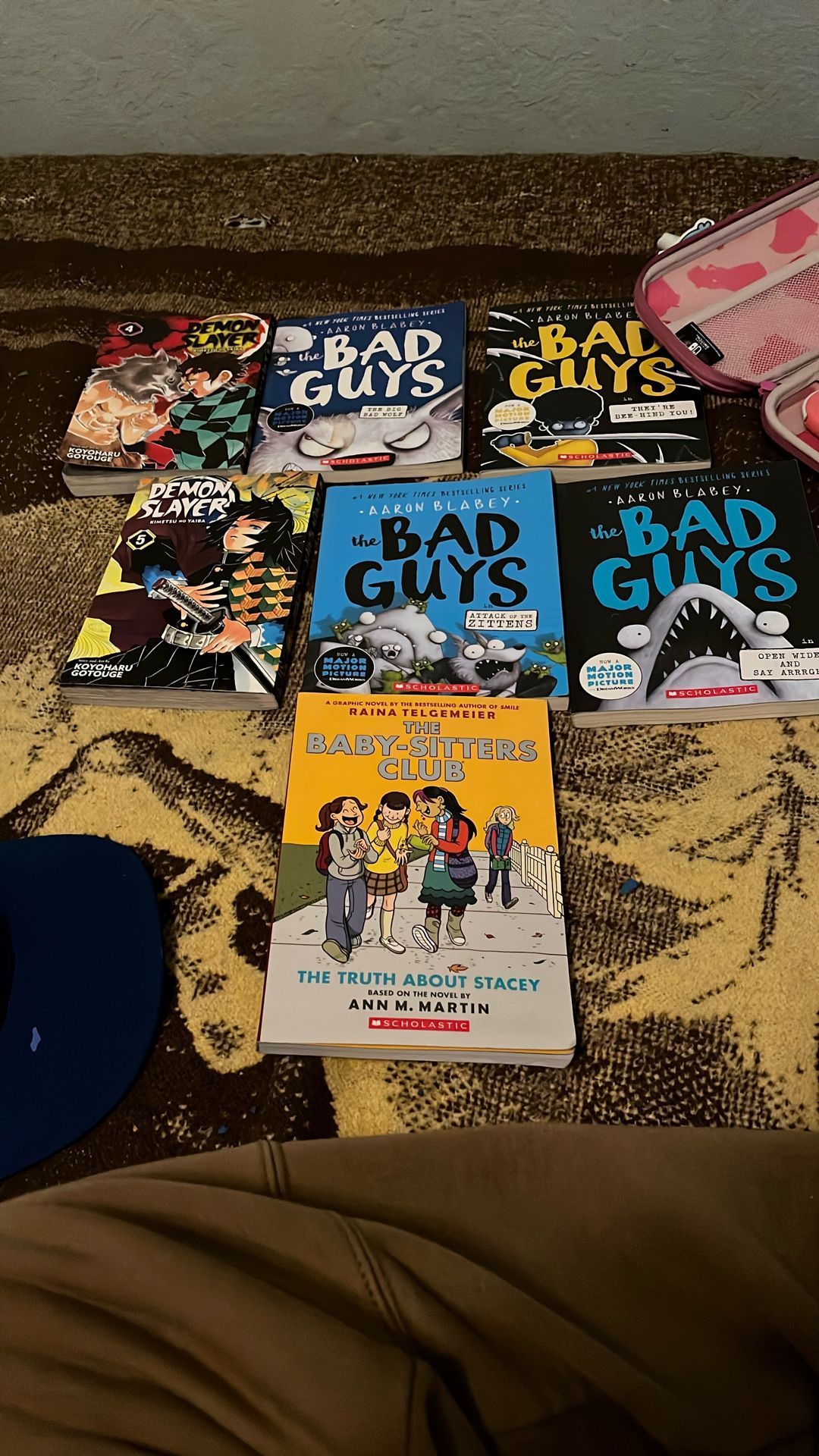 Books Bad Guys,demon Slayer,the Baby Sitter Club