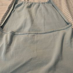 City DKNY Pale Blue Halter Top Large