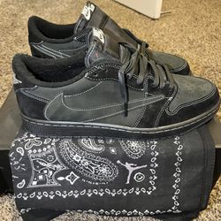 Nike Jordan 1 Low Travis Scott Black Phantom Size 12