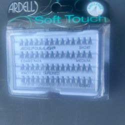 Ardell Soft Touch Knot-Free Eyelash, Black, Medium 