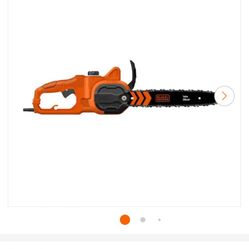 BLACK+DECKER 14 in. 8 AMP Corded Electric Rear Handle Chainsaw with Automatic Oiler