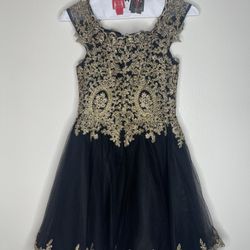 Black and Gold Dress